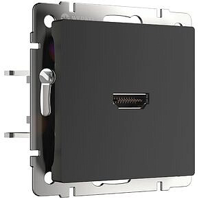 Розетка HDMI Werkel W1186008 Черный матовый