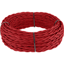 Ретро кабель витой 2х2,5 Werkel (красный)