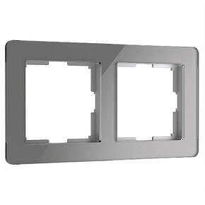 Рамка Acrylic на 2 поста Werkel W0022704 Графит