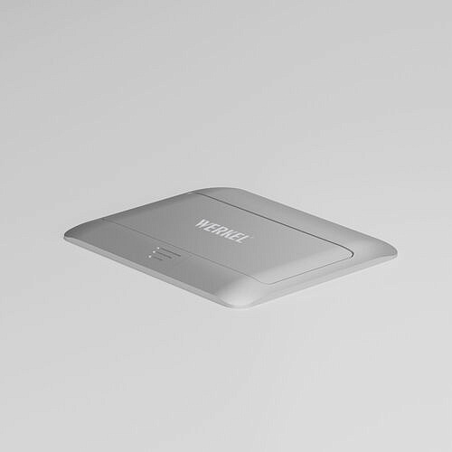 Выдвижной блок (Лючок) на 4 модуля Werkel W8074065 (серебряный)