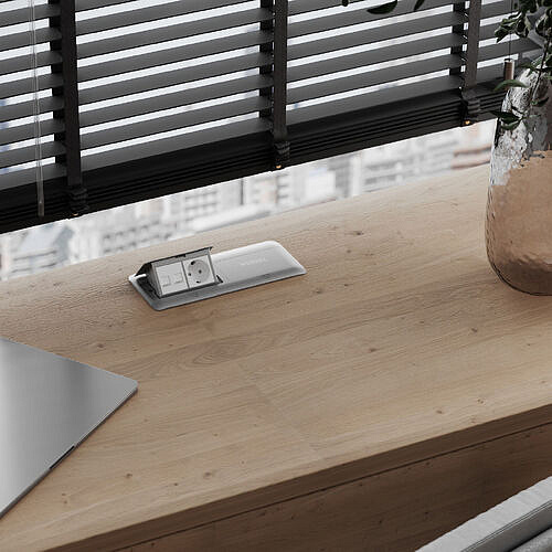 Выдвижной блок (Лючок) на 8 модулей Werkel W8078065 (серебряный)