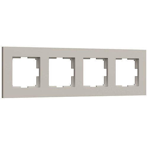 Рамка Slab на 4 поста Werkel W0042917 Дымчатый матовый