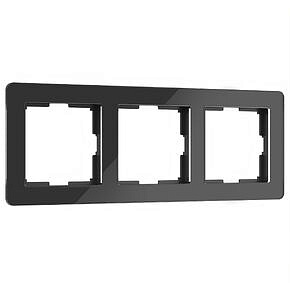 Рамка Acrylic на 3 поста Werkel W0032708 Черный