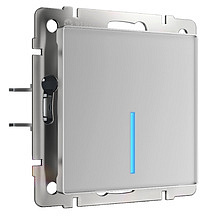 Сенсорный выключатель одноклавишный с функцией Wi-Fi Werkel W4510606 Серебро