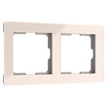 Рамка Acrylic на 2 поста Werkel W0022743 Айвори