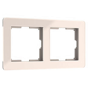 Рамка Acrylic на 2 поста Werkel W0022743 Айвори