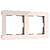 Рамка Acrylic на 2 поста Werkel W0022743 Айвори