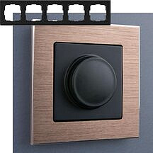 Рамка Aluminium на 5 постов Werkel WL11-Frame-05 Коричневый