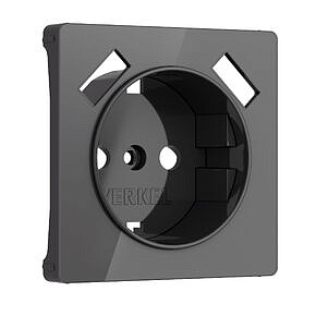 Накладка для розетки USB Werkel W1179544 Графит акрил