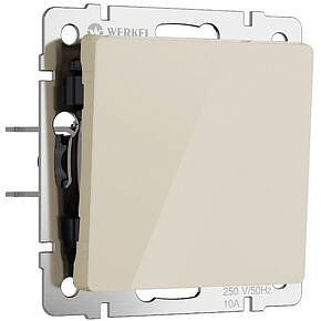 Выключатель одноклавишный Werkel W1110043 Айвори акрил