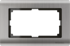 Рамка Metallic для двойной розетки W0081602 Глянцевый никель